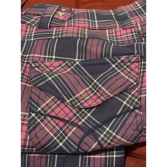 READ Roxy Limited Edition 5000 Plaid Snowboard Pants Women’s XS Blue Pink - Picture 11 of 13